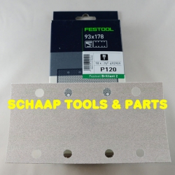 Schuurblad  93x178mm P120 Brilliant2 StickFix per 10 verpakt | 492909